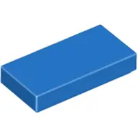 LEGO 1x2 carreaux 3069 - 50 pièces bleu