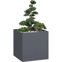 Prolenta Maison Exclusive - Jardinière anthracite 80x80x80 cm en acier