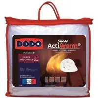 Dodo Couette Très Chaude , 450g/m², SUPER ACTIWARM, 200x200 cm, Blanc