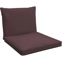 Pokar Coussin de salon Coussin d'assise, Couleur:Violet, Taille:Lot de 2 (60x60 + 60x40)