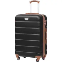 Sonstiges COOLIFE Premium Valise à coque dure avec serrure TSA, 4 roulettes (Nuit de lune noire) - Valise de taille moyenne
