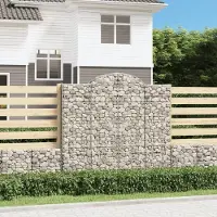 Prolenta Maison Exclusive - Paniers à gabions arqués 4 pcs 200x50x180/200 cm Fer galvanisé