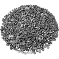 LEGO 1x1 Plaques rondes Argent - 4073 NOUVEAU Quantité 250x