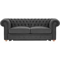 Wintech Chesterfield Max Borneo – Canapé trois places convertible avec sommier-Velluto 19-aveo