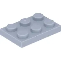 LEGO 2x3 panneaux 3021 - 100 pièces Gris bleuté clair