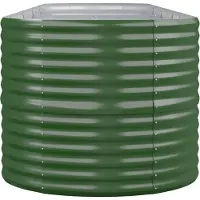 Syfax Lit surélevé Acier galvanisé 440x80x68 cm Vert