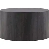 Furnlux Classic FURNLUX Table basse York Black 80cm / Hauptfarbe : Schwarz / Abmessungen : 80 x 80 x 45 cm