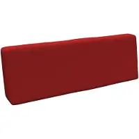 Pokar Coussin pour palette Coussins de palette avec housse amovible Canapé de palette, Taille:Coussin de dos 120 x 40, Couleur:Rouge