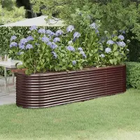 Prolenta Maison Exclusive - Lit surélevé de jardin Acier galvanisé marron