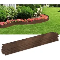 XMTECH 30 m métal galvanisé bordure de parterre bordure de parterre bordure de pelouse palissade 30 pièces 100 x 15 cm (L x H) bordure de pelouse, grille