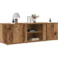 Prolenta Maison Exclusive - Meuble TV aspect bois ancien 120x34x37 cm Matériau dérivé du bois