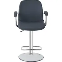 Xl Moebel Gmbh Chaise grise moderne Tabouret de bar design en métal élégant Tabouret de meubles de luxe