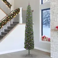 vidaXL Stabli Möbel Arbre de Noël artificiel avec 300 LED avec support Vert 300 cm - Arbres de Noël artificiels CC7283129 2parcel