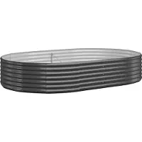Syfax Lit surélevé de jardin Acier galvanisé Anthracite