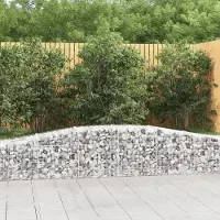 Prolenta Maison Exclusive - Paniers à gabions arqués 4 pcs 400x50x40/60 cm Fer galvanisé