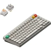 NUPHY Clavier mécanique sans fil Node 75 High-Profile QWERTY US / Lunar White / Blush Max