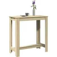 Prolenta Maison Exclusive - Table de bar en chêne Sonoma 102x50x103,5 cm Matériau dérivé du bois