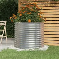 Prolenta Maison Exclusive - Jardinière de jardin Acier galvanisé 80x80x68 cm Argenté