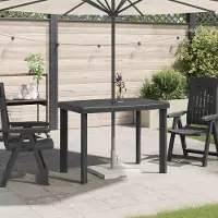 Prolenta Maison Exclusive - Table de jardin anthracite 101x68x72 cm Plastique