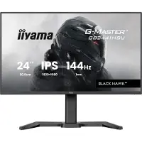 Iiyama Écran PC Gamer , 24 pouces, FHD, 144Hz, Dalle IPS, 1ms, Réglable en hauteur, G-Master