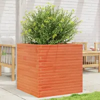 Prolenta Maison Exclusive - Jardinière cire marron 70x70x68,5 cm bois de pin massif