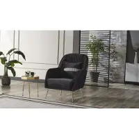 AEA Canapé élégant Fauteuil Ensemble de canapés Noir Relax 2pcs Salon Meubles