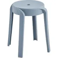 HOME DELUXE Tabouret NIVO – empilable, bleu clair (lot de 8) | Tabourets peu encombrants pour la cuisine, le salon et le jardin