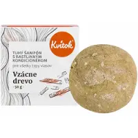 Kvitok Shampooing solide avec après-shampooing - Rare Wood 50g-pour cheveux foncés