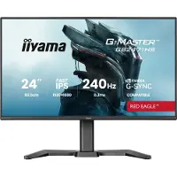 Iiyama Écran PC Gamer , 23.8 pouces, FHD, 240Hz, Fast IPS, 0.3ms, Réglable en hauteur, G-Master Red Eagle
