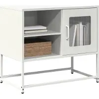 Prolenta Maison Exclusive - Meuble TV blanc 68x39x60,5 cm acier