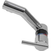 Comet Robinet mitigeur London/Sienna + interrupteur orientable et pivotant noir chromé 12 cm
