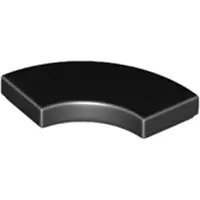 LEGO 2x2 carreaux coin rond 27925 - 100 pièces noir