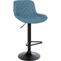CLP Tabouret de bar Kasson, Couleur:gris, Matériau de base:Tissu