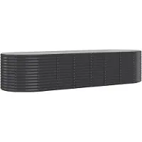 Syfax Lit surélevé de jardin Acier galvanisé Anthracite
