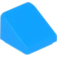 LEGO 1x1 brique inclinée 30° x 1 x 1 x 2/3 54200 - 50 pièces bleu azur foncé