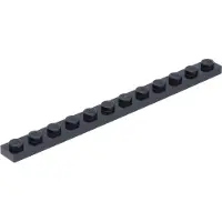 LEGO 1x12 plaques 60479 - 100 pièces noir