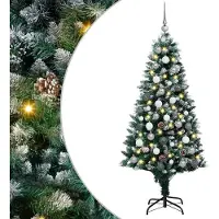 vidaXL Arbre de Noël artificiel design 300 LED avec support Vert 180 cm 2025NEU1439324