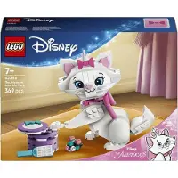 LEGO Disney L'Adorable Marie Les Aristochats, Jouet Chat de Construction, Idée Cadeau 7 ans et Plus