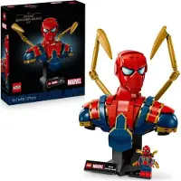 LEGO Marvel Buste Iron Spider-Man 76326, Set de Construction Collector Adulte, 379 Pièces, Avec Minifigurine