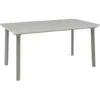 Toomax Table de jardin en plastique ITALIA DINNING gris clair