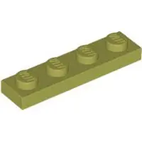 LEGO : 50 pièces Platte 1x4 en vert olive