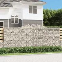 Prolenta Maison Exclusive - Paniers à gabions arqués 25 pcs 400x50x160/180 cm fer galvanisé
