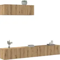 Prolenta Maison Exclusive - Ensemble de meuble TV mural 3 pcs chêne artisanal