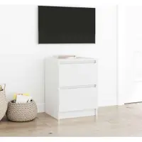 Prolenta Maison Exclusive - Meuble TV blanc 40x35x54 cm Matériau dérivé du bois