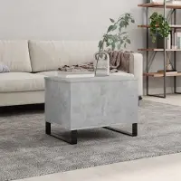 vidaXL Best Möbel Table basse gris béton 60x44,5x45 cm Bois composite - Tables basses CL4488469 1parcel