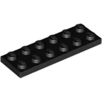 LEGO 2x6 plaque 3795 - 100 pièces noir