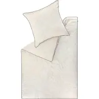 Schöner Wohnen Kollektion Collection SCHÖNER WOHNEN Linge de lit en satin SATIN Nature 155 x 220 cm