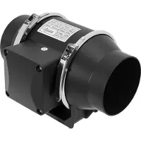OEM Ventilateur de conduit d'air, débit d'air de 220 m³/h, fonctionnement silencieux, noir, HF-100P