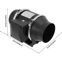 StarTech.com Ventilateur de conduit encastrable - ZA-100-1 - 100 mm (10 cm) - 220 V CA - PP/cuivre/acier au silicium - 23 × 16,5 × 14,6 cm - 1,43 kg