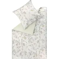 Schöner Wohnen Kollektion Collection SCHÖNER WOHNEN Linge de lit en satin SATIN Vert clair 140 x 200 cm
